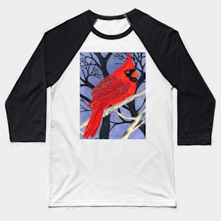 Winter Cardinal Baseball T-Shirt